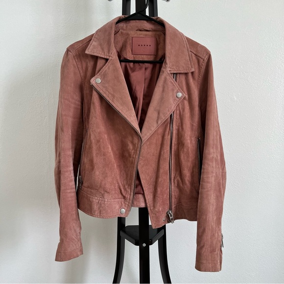 Blank NYC Sand/Rose Suede Jacket - Picture 1 of 7